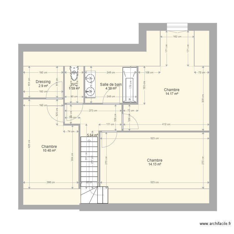 vellumylum fleurines combles 1. Plan de 0 pièce et 0 m2