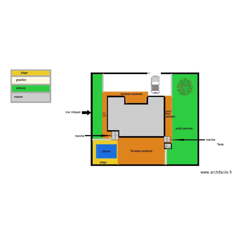 haut. Plan de 0 pièce et 0 m2