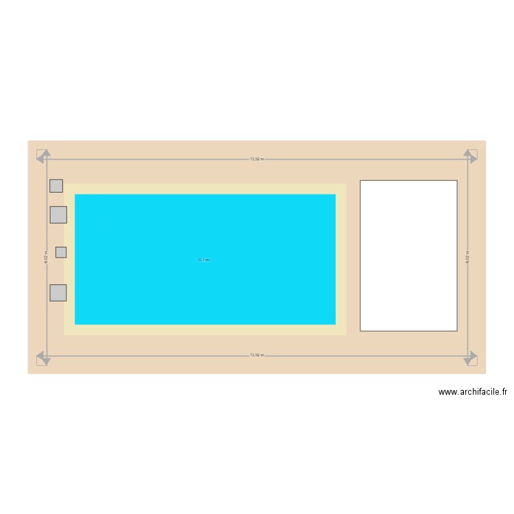 JPP 2. Plan de 1 pièce et 89 m2