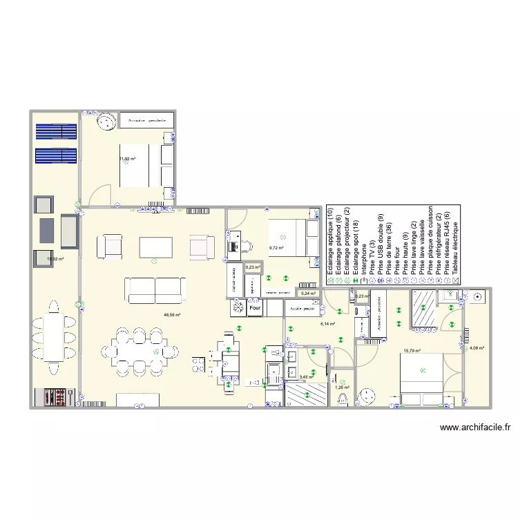 Lurons pour 5 octobre avec meubles. Plan de 