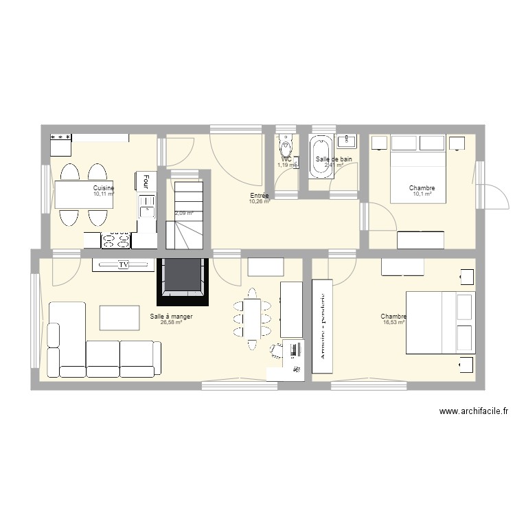 maison  sam 2 . Plan de 0 pièce et 0 m2