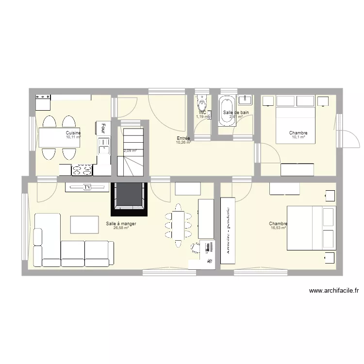 maison  sam 2 . Plan de 