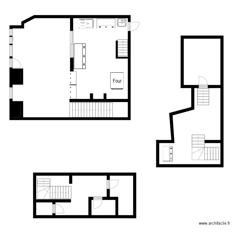 Le grand gourmet aubervilliers. Plan de 9 pièces et 158 m2