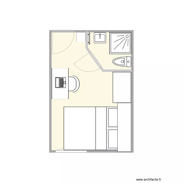 chambres 2 et 3 &eacute;tage 1. Plan de 