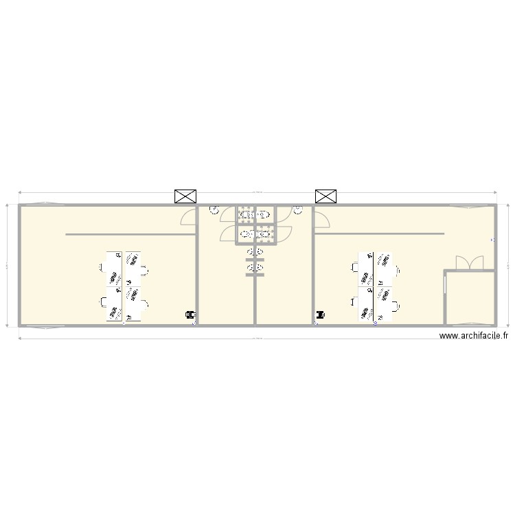 Schelfout Bureau avec RJ45. Plan de 0 pièce et 0 m2