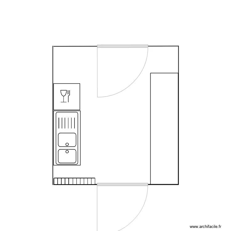 espace denr&eacute;es sales. Plan de 