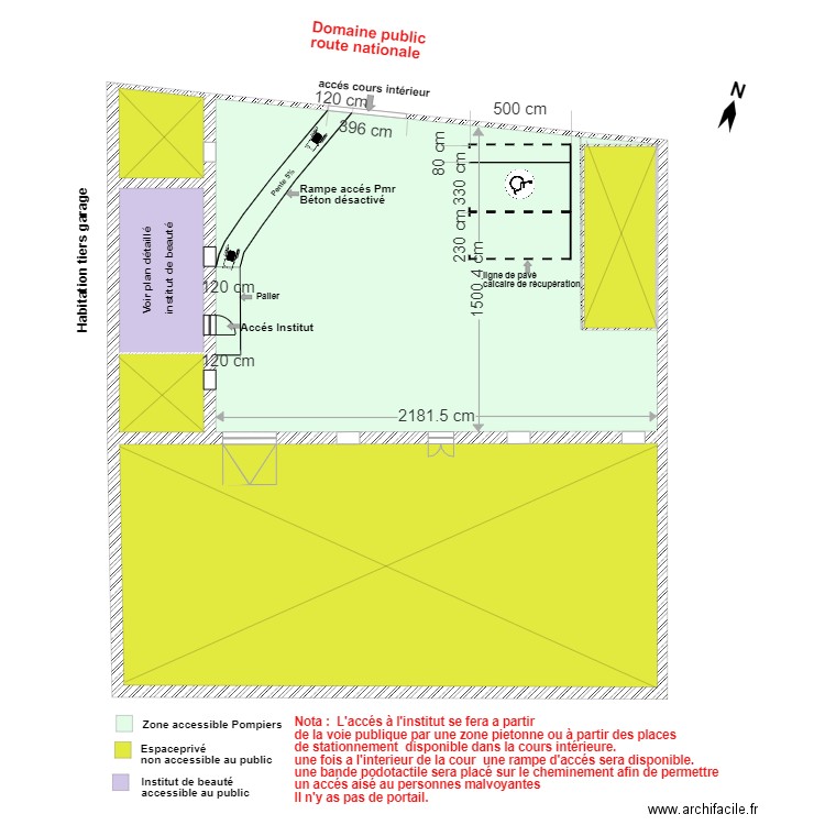 plan de masse. Plan de 0 pièce et 0 m2