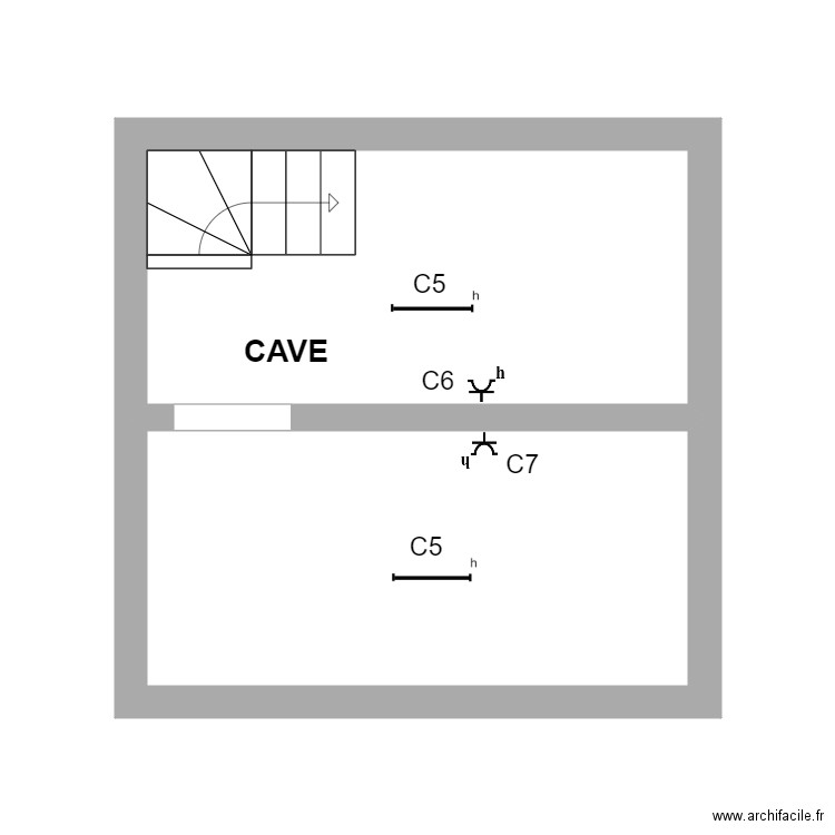 val fred cave. Plan de 0 pièce et 0 m2