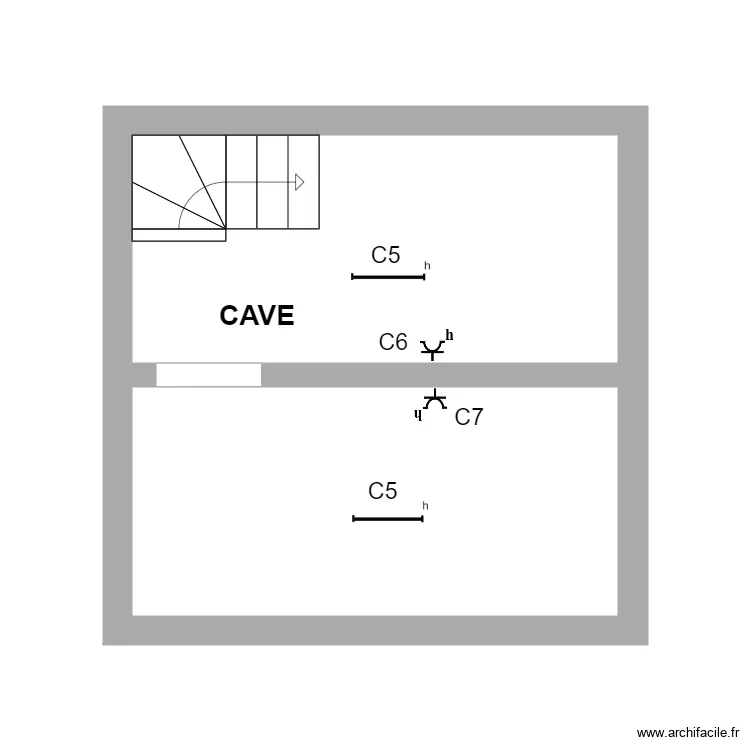 val fred cave. Plan de 