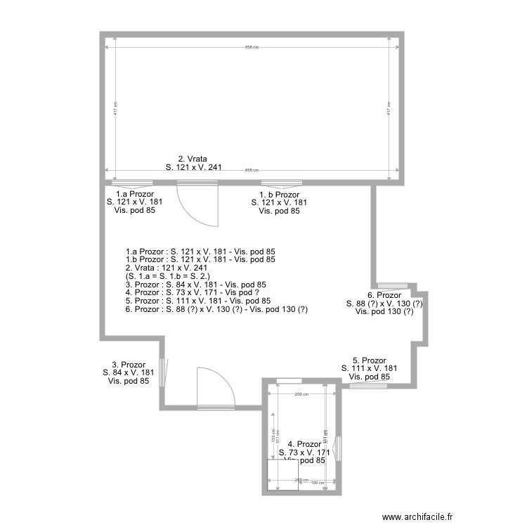 MOLEROVA. Plan de 0 pièce et 0 m2