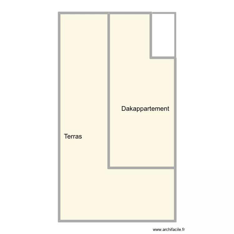 Dakappartement Nemrod. Plan de 