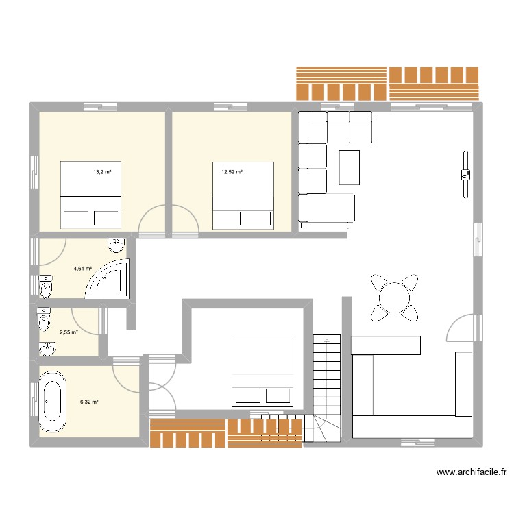 PLAN MAISON MTSATROUDROU. Plan de 0 pièce et 0 m2