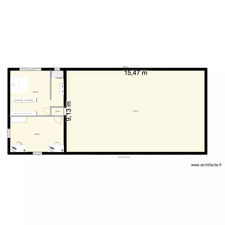 Maison Laruscade. Plan de 