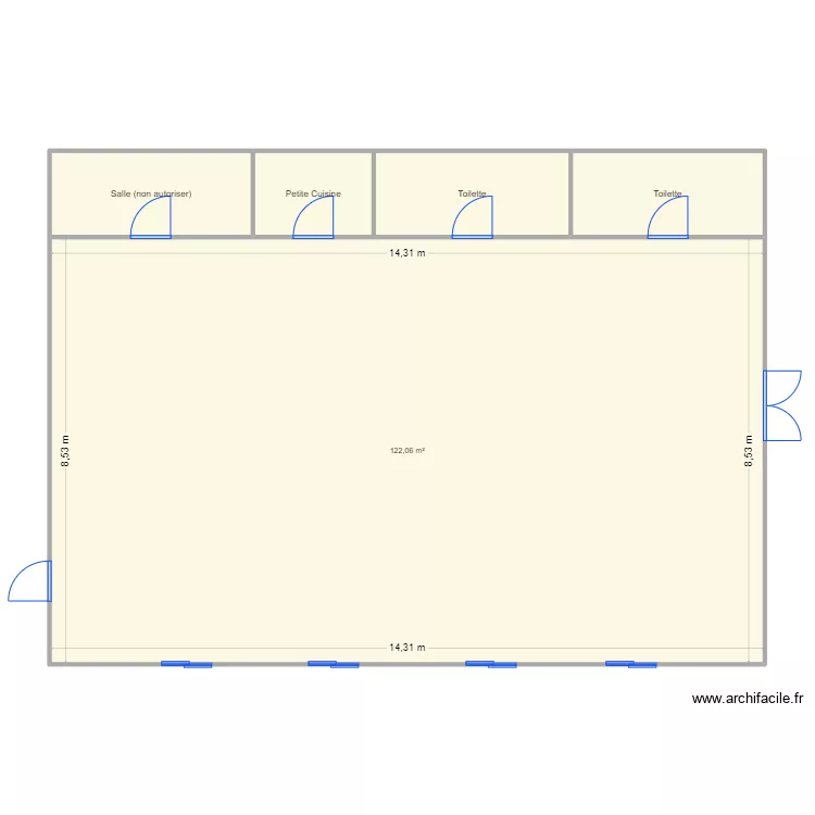 Salle de Br&ecirc;mes 2. Plan de 