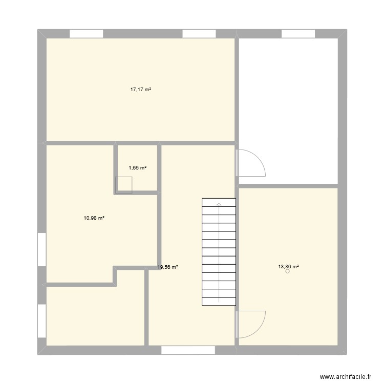 maison2. Plan de 5 pièces et 63 m2