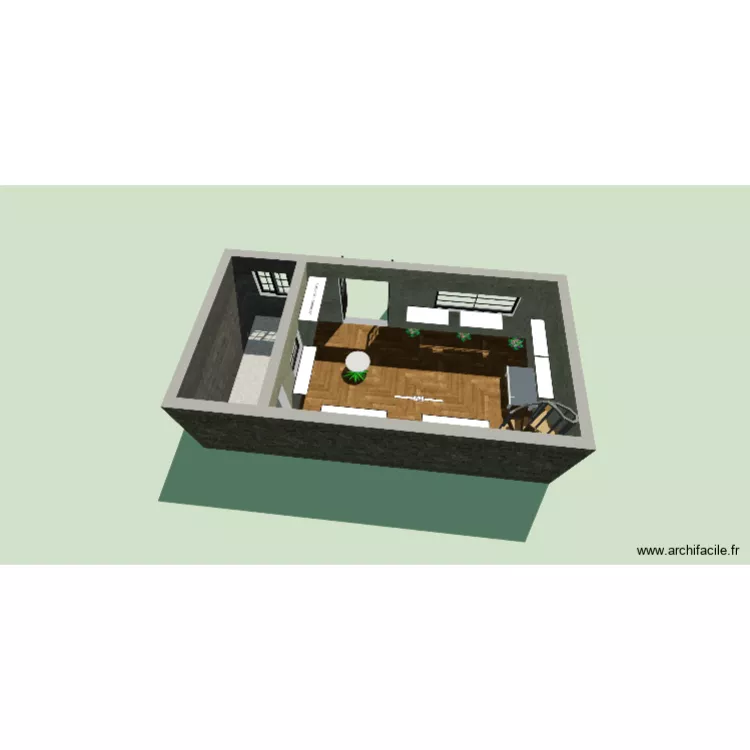 Aménager un point de vente. Plan de 2 Pièces et 34 m² Aménager un point de vente. Plan de 2 Pièces et 34 m²