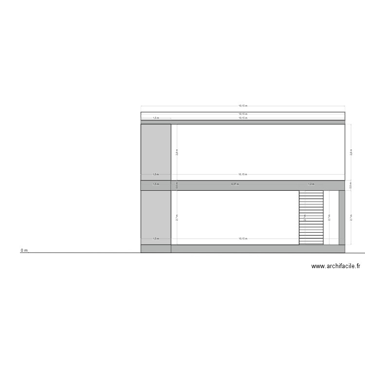 facade NORD. Plan de 0 pièce et 0 m2