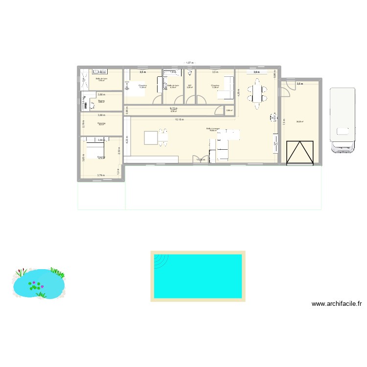 projet Magrie v2. Plan de 0 pièce et 0 m2