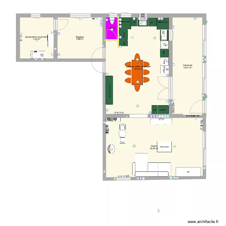 Maison Rdc. Plan de 