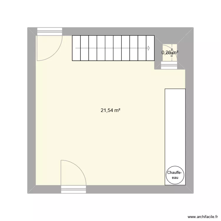Rdc Paul Tregastel. Plan de 2 Pièces et 23 m² Rdc Paul Tregastel. Plan de 2 Pièces et 23 m²