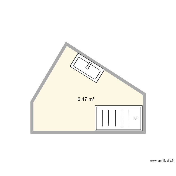 sdb. Plan de 0 pièce et 0 m2