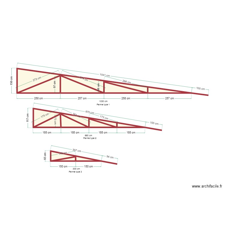 Sonia fermes. Plan de 10 pièces et 10 m2