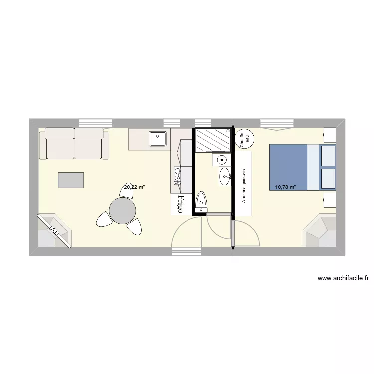 StD_01. Plan de 2 pièces et 31 m² StD_01. Plan de 2 pièces et 31 m²