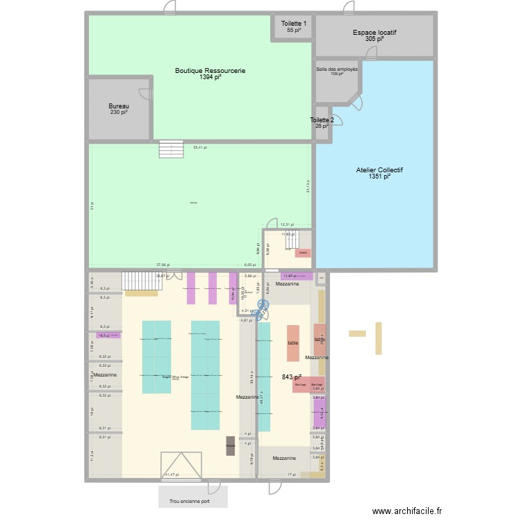 Ré-Utîles_Mat_aprèsMesures_etagere v2a. Plan de 13 pièces et 757 m2