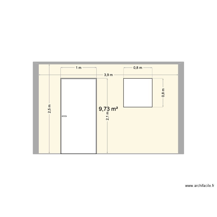 20250716 Projet VANDENBUSSCHE Façade AV. Plan de 1 pièce et 10 m2