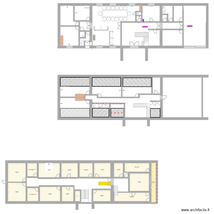 PLAN 1. Plan de 17 pièces et 198 m2