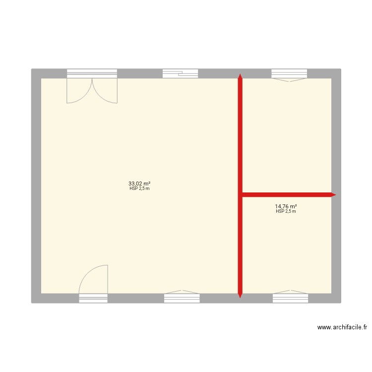 Projet perso. Plan de 0 pièce et 0 m2