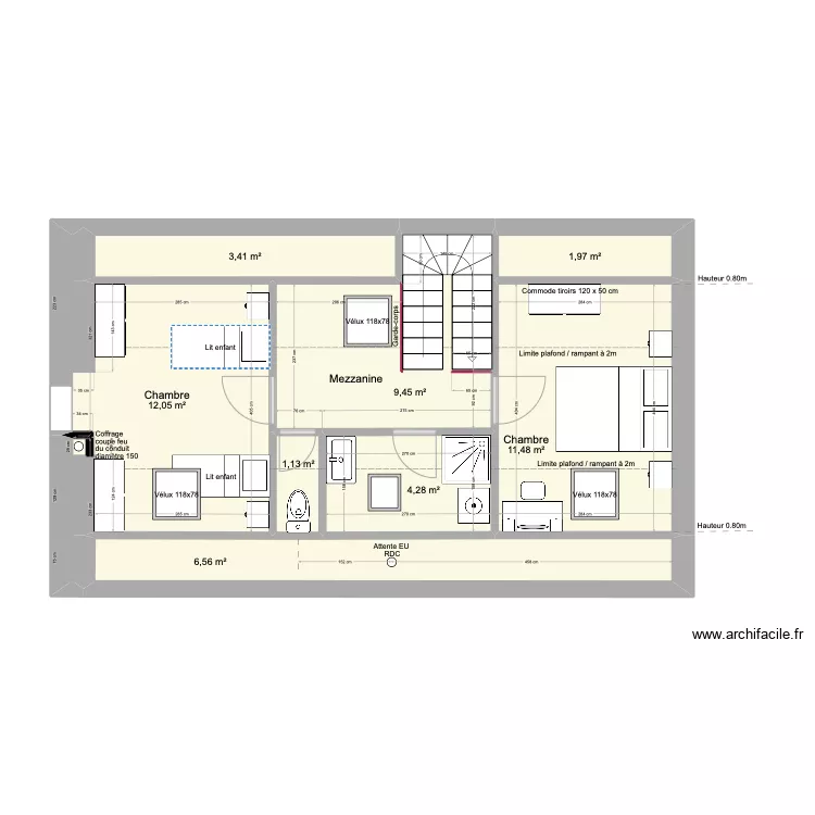 &eacute;tage 3. Plan de 