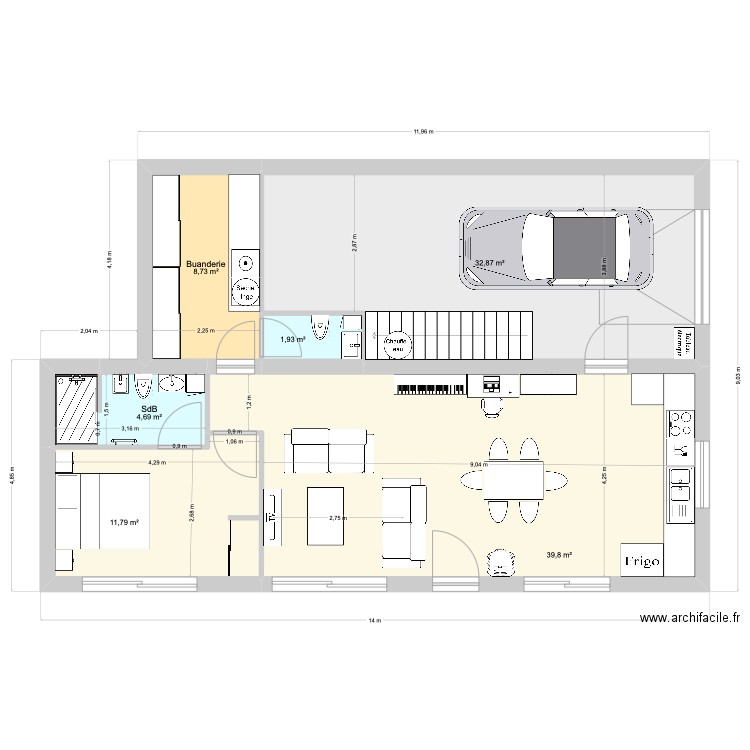 GARVAN 1 - v2.5. Plan de 16 pièces et 198 m2