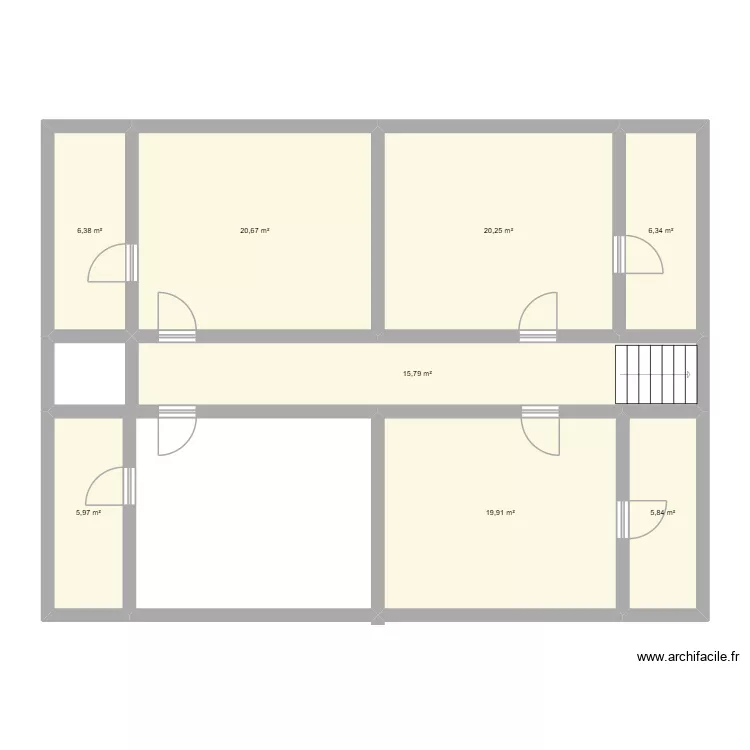 Plan logis &eacute;tage. Plan de 8  et 101 m²