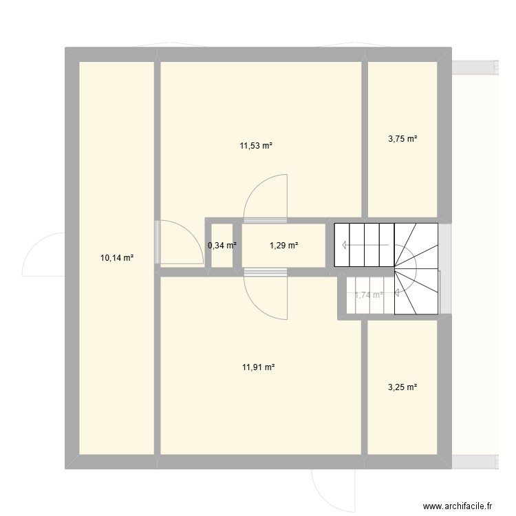 sucy ytrest. Plan de 15 pièces et 110 m2