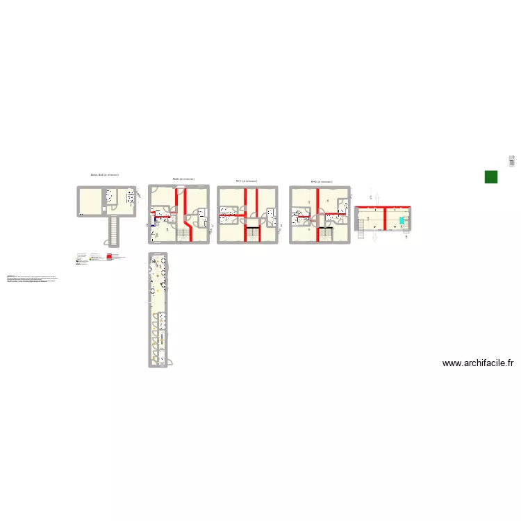 R&eacute;novation 20260306 - EAU. Plan de 44  et 285 m²