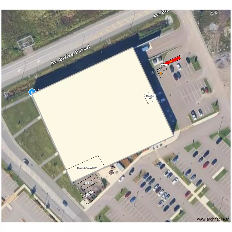 RAQ26 - QU&Eacute;BEC. Plan de 1  et 5639 m²