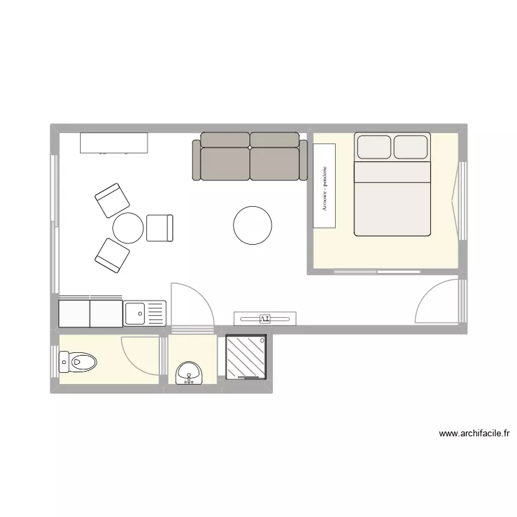 stella studio 29m². Plan de 5 Pièces et 10 m² stella studio 29m². Plan de 5 Pièces et 10 m²