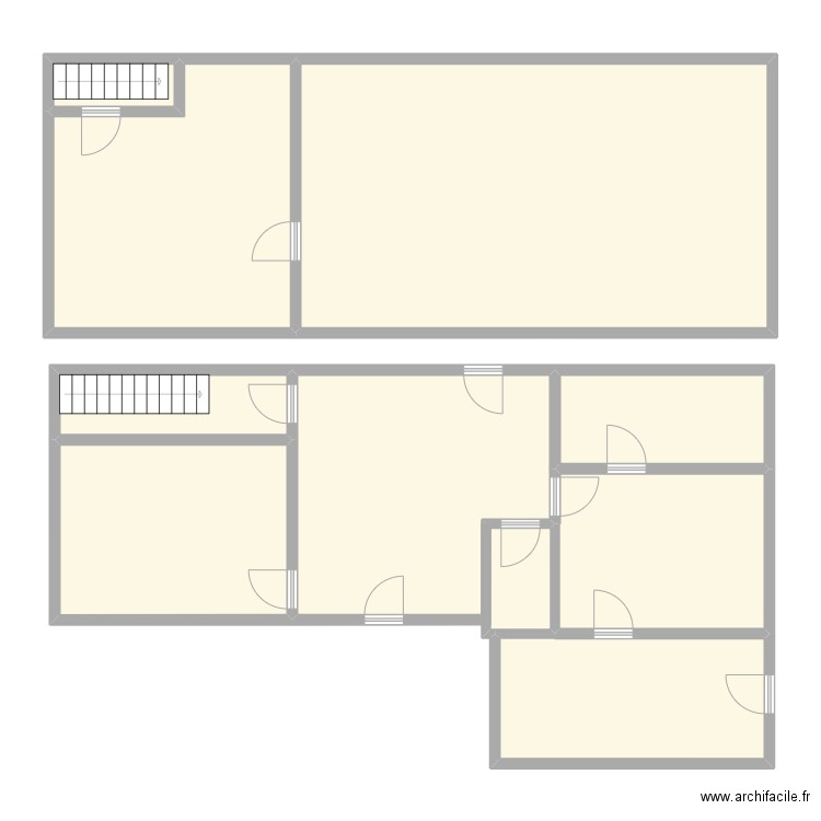 dan. Plan de 10 pièces et 161 m2