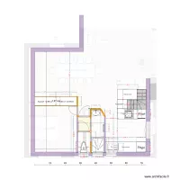 plan SDB cuisine chambre SaM sans le fond Douche 85 et dimensions reelles