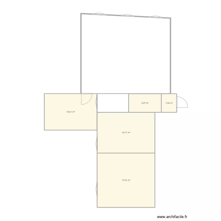 Appart Truanderie. Plan de 