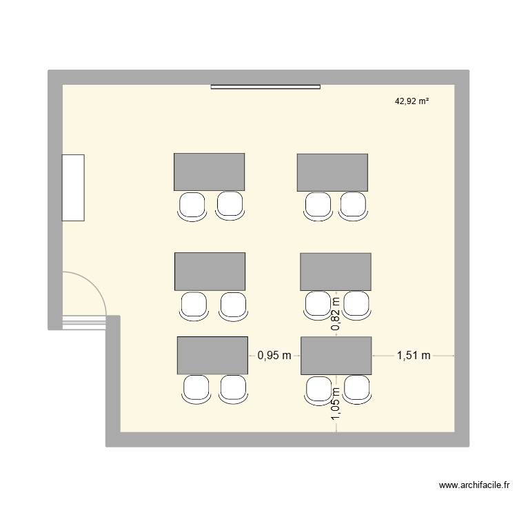 salle de formation 6. Plan de 0 pièce et 0 m2