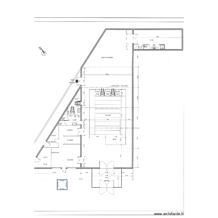 CHALET SALLE DE BEGLES. Plan de CHALET SALLE DE BEGLES. Plan de