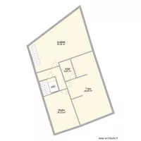 Plan 1er &eacute;tage Lancharre avant travaux