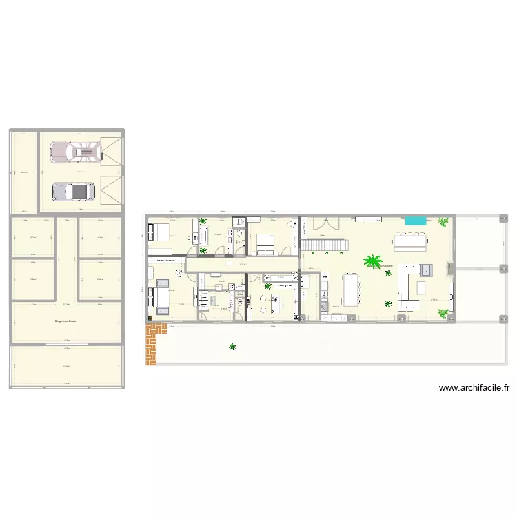 Villa Tarzan 46 test. Plan de 