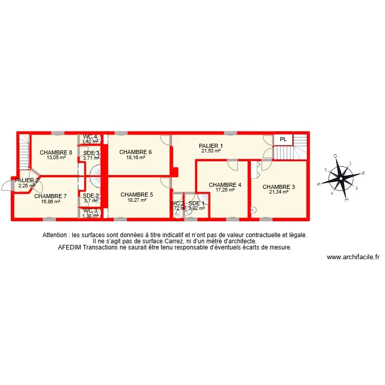 BI 37979 -. Plan de 37 Pièces et 326 m²