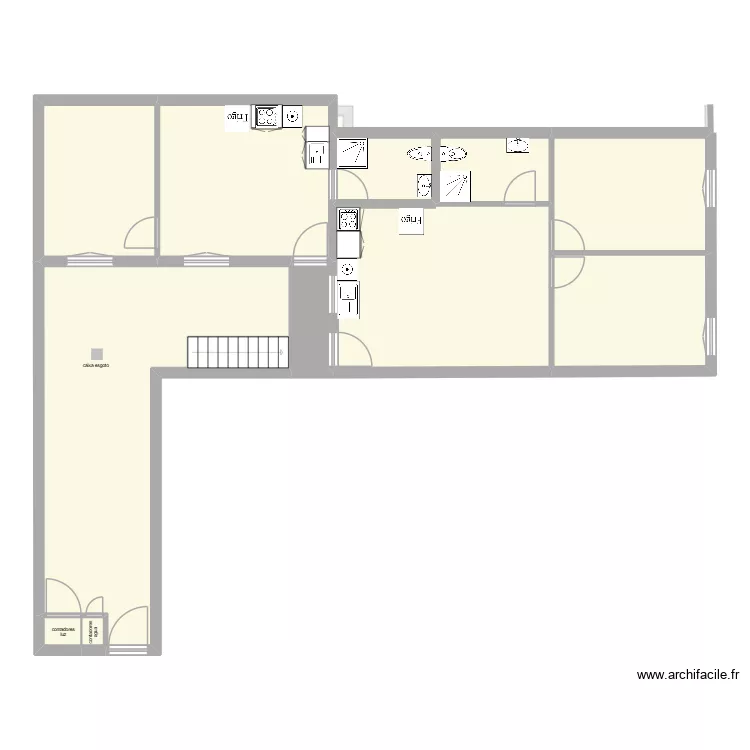 Plan complet R do outeiro N7 1 configuracao. Plan de 20  et 231 m²