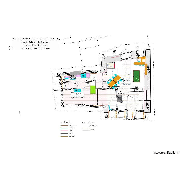 CHATELARD ESSAI 3/26. Plan de 1  et 1 m²