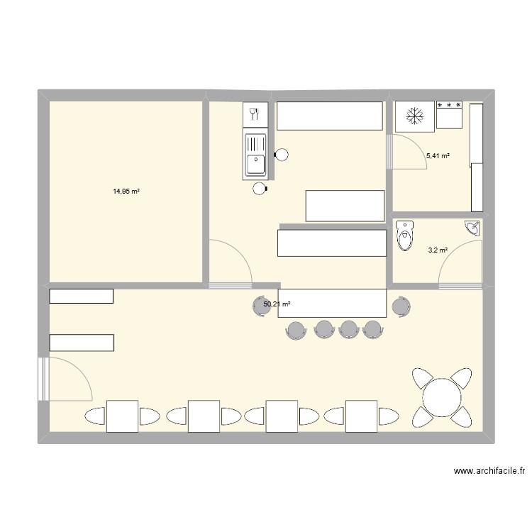 cher rachel. Plan de 4 pièces et 74 m2