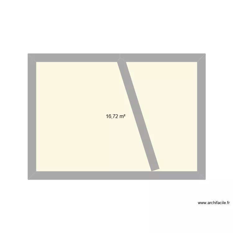 essai mot. Plan de 1 Pièce et 17 m²